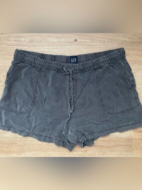 GAP Black Drawstring Waist Shorts